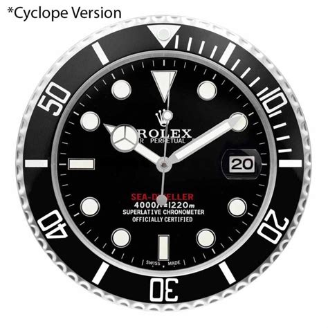 rolex sea dweller wall clock|rolex sea dweller models.